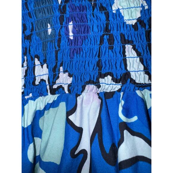 Rhode x Target Zinnia Floral Tiered Mini Dress Small Tropical Hawaiian Vacation - Picture 9 of 10